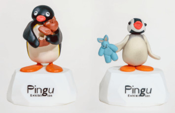 Pingu 40thフィギュア ピングー&ピンガ　宝物のぬいぐるみ
