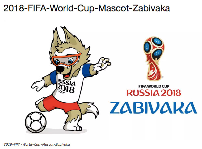 ワールドカップサッカー2018ロシア大会公式マスコットキャラクター「ザビワカ」