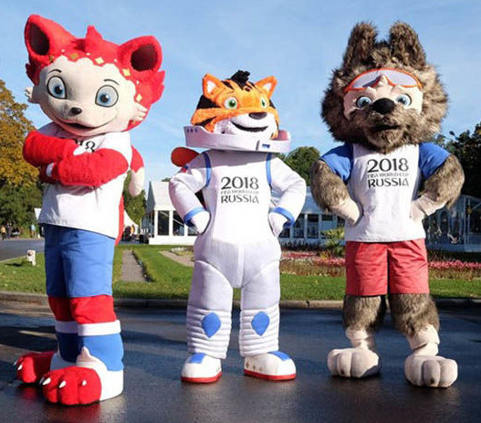 ワールドカップサッカー2018ロシア大会公式マスコットキャラクター候補の3体